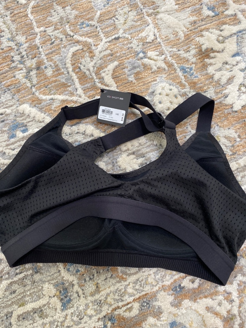 Victoria’s Secret VSX featherweight sport bra NWT 34b black, womens bra - Picture 4 of 4